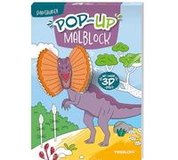 Pop-up Malblock. Dinosaurier: Ausmalen mit 3D-Effekt