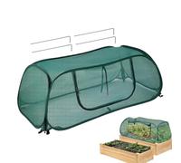 Pop-up Mesh Plant Cover, Foldable Raised Bed Cover, Plant Protection Tent With Ground Pegs, Raised Bed Row Covers For Fruit Vegetables Flowers Strawberry Tomato Seedling Tree Pot Planter Soil Outdoor