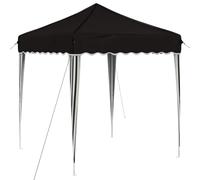 Pop-up Party Tent 195x195x245 cm Oxford Fabric Steel Frame Black | Refugio ajustable, marco de acero duradero, UV, impermeable, montaje rápido, uso al aire libre