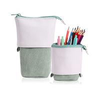 Pop Up Pen Pencil Case Telescópico Estuche de PU Cord Stand Up Estuche Niñas Ideal para Estudiantes Spring Makeup Bag Pencil Bag