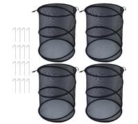 Pop Up Plant Cover, 4X Garden Mesh Plant Covers, 19.7 x 13 Inch Breathable Animal-Proof Foldable Cage for Fruits, Strawberry, Raised Beds, Animals-Resistant Planst Gardens