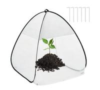 Pop Up Plant Sun Shade - 22 Inch UV Netting Cage | Mesh Garden Cover - Steel Wire Protective Canopy For Greenhouse Vegetable Growing Outdoor Backyard Anti Protection