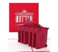 'Pop Up tarjeta "Berlin - Brandenburger Tor - - GG02, viaje, 3d tarjeta de invitación, tarjeta de cupones, tarjetas de invitación, tarjeta de felicitación Berlin, tarjeta de regalo, cumpleaños