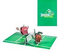 Pop-up Tarjeta de Cumpleaños,Tarjeta de Tenis en 3D,Tarjeta de Invitación a Torneos de Tenis,Recuerdos de Torneos de Tenis para los Amantes del Tenis
