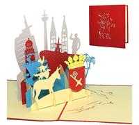 Pop Up tarjeta; Tarjetas de felicitación Bremen; Viaje Tarjetas de cumpleaños de cupones Bremen Skyline (nº 222)