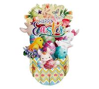 Pop -up - Tarjetas de Pascua - Tarjetas de Pascua | Nota de agradecimiento de la celebración estacional 3D - Tarjeta de mensaje de conejo de primavera con sobre para niños, adultos y