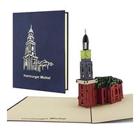 Pop Up Tarjetas - Hamburger Michel * Viaje cupones Souvenir Arquitectura, el regalo como cupones de viaje para un viaje Después de Hamburgo, A05