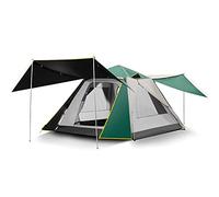 Pop Up Tent For 3-4 Person, Automatic Instant Portable Dome Tent Water-Resistant UV Protection Sun Camping Tent with Porch