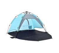Pop up tienda de playa mullsjö automática 215 x 135 x 140 cm azul claro / gris oscuro [pro.tec]