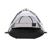 Pop up tienda de playa mullsjö automática 215 x 135 x 140 cm gris claro/gris oscuro [pro.tec]