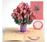 Pop-Up Wildflower Valentine’s Card, Forever-Blooming 3D Flower Pop-Up Card- Personalized Love Message & Everlasting Bloom - 2-in-1 Gift & Décor for Every Moment, All Occasion(Style-C)