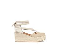 POPA Cuña Baja Muri Serraje Beige