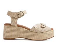 POPA Sandalias de cuña baja Muriel en rafia beige - Mujer color: beige talla: 40