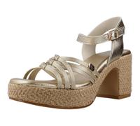POPA VALVAS Laminado Sandalia Metalizado Cierre Hebilla tacón Alto para: Mujer Color: Oro Talla: 39