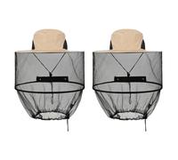 POPAPIE 2 Pack Sombrero Apicultor,Sombrero de Apicultura con Velo,Sombrero De Velo De Apicultor,Gorra de Mosquitero,Mosquitera Sombrero para Amantes del Aire Libre Y Jardinería (Beige)