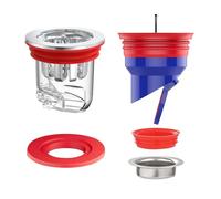 POPAPIE 2 Piezas Válvula Antiolores Ducha,Núcleo de Drenaje de Suelo Desodorante,Tapón para Desagüe Duchá,Antirretorno y Antiolor para Balcón Cocina Fregadero Desagüe Baño y Ducha