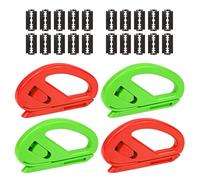 POPAPIE 4 Piezas Cortador de Papel de Regalo con 20 Pcs Hojas de Repuesto,Cortádor de Papel de Envoltura,Cortadora Pápel para Halloween Días Festivos Y Cumpleaños