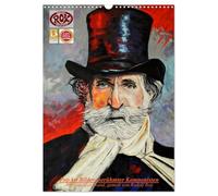 PopArt Bilder berühmter Komponisten (Wandkalender 2026 DIN A3 hoch), CALVENDO Monatskalender: Acryl auf Leinwand, gemalt von Rudolf Rox