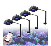 PopBloom 4X RL90 Lámparas LED de espectro completo Luz para acuarios de agua marina Lámpara LED para arrecifes Control inteligente mediante aplicación de 180 cm a 220 cm Acuario de agua salada