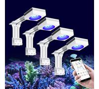 PopBloom 4x RL90 WiFi Luz LED para Acuario de Arrecife con Brazo para 180cm 72" luz coral arrecife