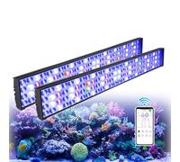 PopBloom H75 Reef 180W para pecera de agua salada Coral SPS LPS, para 150-190cm (2x H75 luces con kit para colgar)