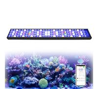 PopBloom Hertz75 wifi lampara acuario luces led para acuarios reef coral, Espectro Completo reef led SPS LPS (para tanque de 80-110cm)