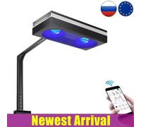 PopBloom-Lámpara Led para acuario, iluminación Led para acuario, arrecife, Coral, luz marina para acuario, tanque Led, Control remoto Shannon16 RL60 with Arm Kit