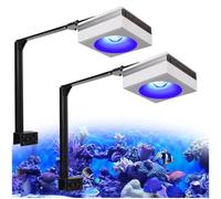 PopBloom RL90 WiFi luz led Acuario Marino, lampara Acuarios Pantalla led Acuario Coral, Luces para acuarios (2 lámparas con kit de montaje)