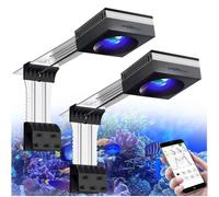 PopBloom RL90 WiFi Luz LED de Acuario 100W, acuario de plantas de agua dulce (2 Luces Con Kit de Montaje)
