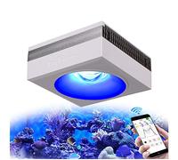 PopBloom RL90 WiFi Luz LED de Acuario Marino 100W, Iluminación Acuario Marino para 40-60cm arrecife Coral Acuario de Peces,APP supporte l'espagnol (1 lámpara con kit para colgar)