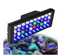 PopBloom T30 Reef luz led acuario marino, lampara acuario pantalla led acuario coral, luz de acuario marino reef iluminacion acuario para acuario marino sps/lps (1 Lámpara Con Kit Para Colgar)