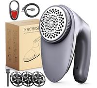 POPCHOSE - Removedor eléctrico de Pelusas, Recargable para Ropa, afeitadora de Tela con Cepillo para Ropa, desfuzzer para sofá, Calcetines