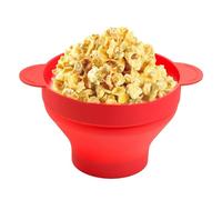 Popcorn Bowl Microwavable, cuencos de palomitas de maíz reutilizables - Silicona Popcorn Microondas,Lavavajillas seguras, contenedor de comida plegable para la noche de cine en familia