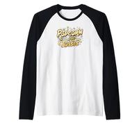 Popcorn & Plot Twists Funny Movie Film TV Show Fan Camiseta Manga Raglan