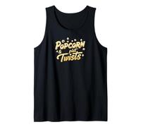 Popcorn & Plot Twists Funny Movie Film TV Show Fan Camiseta sin Mangas