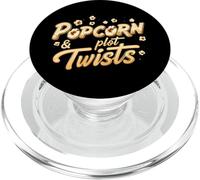 Popcorn & Plot Twists Funny Movie Film TV Show Fan PopSockets PopGrip para MagSafe