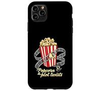 Popcorn & Plot Twists Movie Film Buff Cinema Fan Carcasa para iPhone 11 Pro MAX