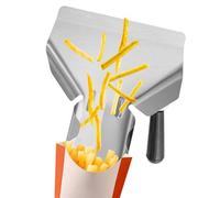 Popcorn Scoop Metal - Snack de acero inoxidable pala frita de hielo para concesiones | servidor francés, cuchara para alimentos de utilidad, herramienta de servicio de nueces, scooper s