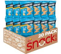 Popcorners Snack Pack Chips sin gluten, queso cheddar blanco, 1 onza (paquete de 20)