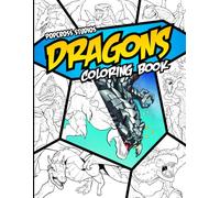 PopCross Studios Dragons Coloring Book: (No AI was used to make this art) (PopCross Coloring Books)
