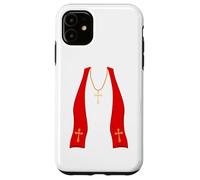 Pope Costume Shirt Lazy Priest Halloween Costume Pope Carcasa para iPhone 11