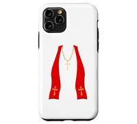 Pope Costume Shirt Lazy Priest Halloween Costume Pope Carcasa para iPhone 11 Pro