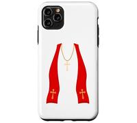 Pope Costume Shirt Lazy Priest Halloween Costume Pope Carcasa para iPhone 11 Pro MAX