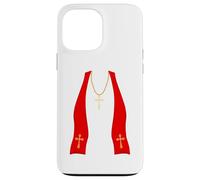 Pope Costume Shirt Lazy Priest Halloween Costume Pope Carcasa para iPhone 13 Pro MAX