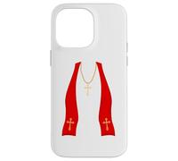 Pope Costume Shirt Lazy Priest Halloween Costume Pope Carcasa para iPhone 14 Pro MAX