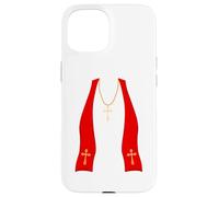 Pope Costume Shirt Lazy Priest Halloween Costume Pope Carcasa para iPhone 15