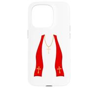Pope Costume Shirt Lazy Priest Halloween Costume Pope Carcasa para iPhone 15 Pro