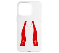 Pope Costume Shirt Lazy Priest Halloween Costume Pope Carcasa para iPhone 15 Pro MAX