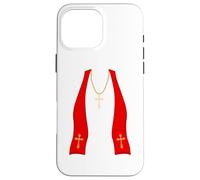 Pope Costume Shirt Lazy Priest Halloween Costume Pope Carcasa para iPhone 16 Pro MAX