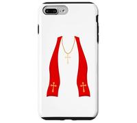 Pope Costume Shirt Lazy Priest Halloween Costume Pope Carcasa para iPhone 7 Plus/8 Plus